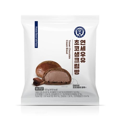 [연세대학교] 연세우유 초코생크림빵 123g