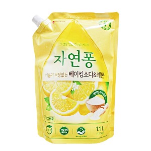 [LG생활건강] 자연퐁 찌든때 걱정없는 베이킹소다 레몬리필 1.1L(1.12kg)
